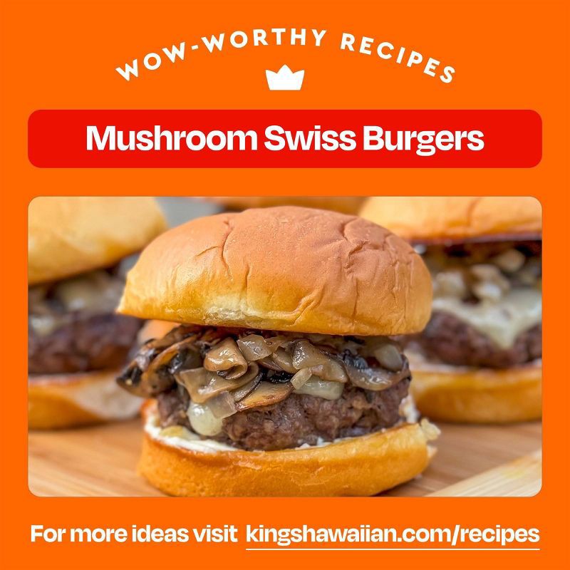 slide 4 of 6, King's Hawaiian Sweet Hamburger Buns - 12.8oz/8ct, 12.8 oz, 8 ct