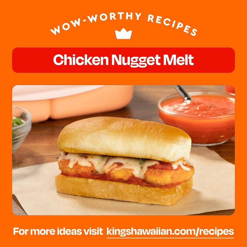 slide 5 of 7, King's Hawaiian Mini Sub Sweet Rolls - 12oz/6ct, 6 ct; 12 oz