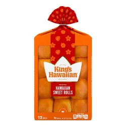King's Hawaiian Original Hawaiian Sweet Rolls - 12oz/12ct