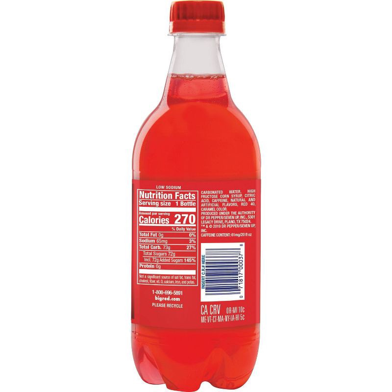 slide 3 of 5, Big Red Soda - 20 fl oz Bottle, 20 fl oz