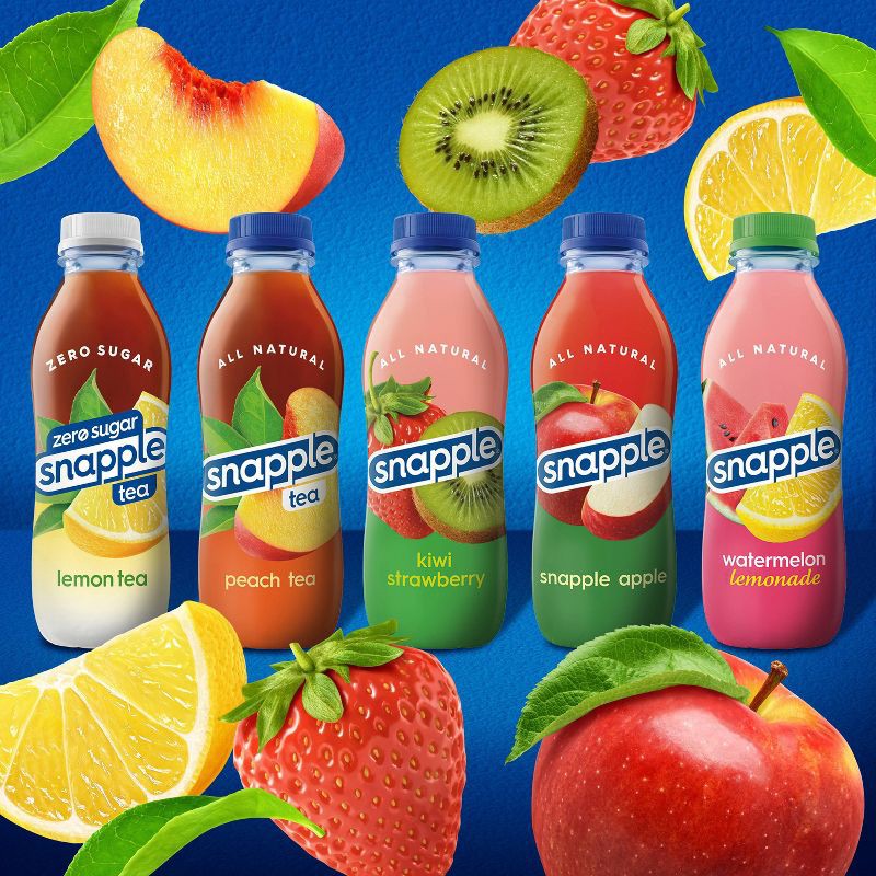 slide 3 of 7, Snapple Kiwi Strawberry Juice Drink - 16 fl oz Bottle, 16 fl oz