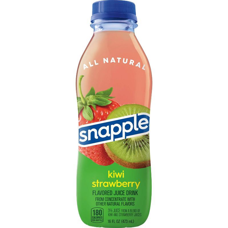 slide 4 of 7, Snapple Kiwi Strawberry Juice Drink - 16 fl oz Bottle, 16 fl oz