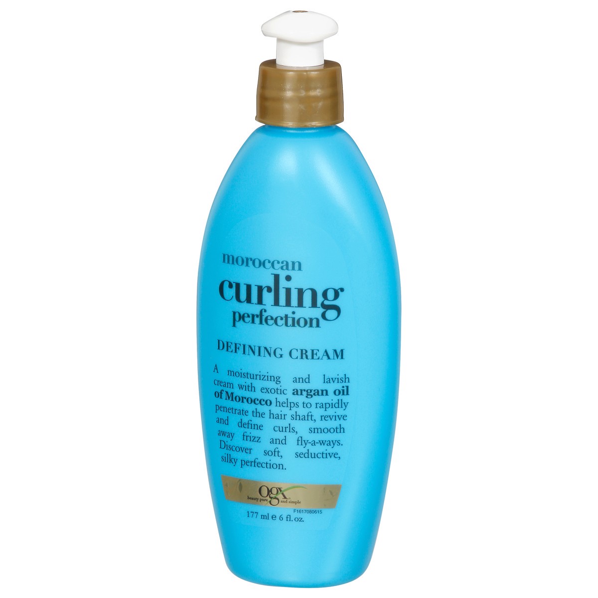 slide 9 of 9, OGX Argan Oil of Morocco Curling Perfection Curl-Defining Cream, Hair-Smoothing Anti-Frizz Cream to Define All Curl Types & Hair Textures, Paraben-Free, Sulfated-Surfactants Free, 6 Ounce, 177 ml