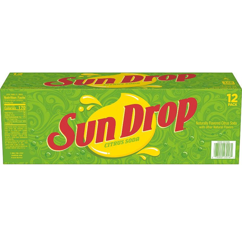 slide 4 of 7, Sundrop Sun Drop Citrus Soda - 12pk/12 fl oz Cans, 12 ct; 12 fl oz