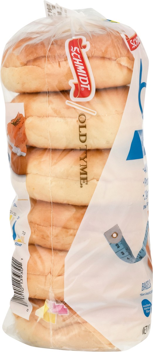 slide 12 of 13, Schmidt's Old Tyme 647 Plain Bagels 19 oz, 19 oz