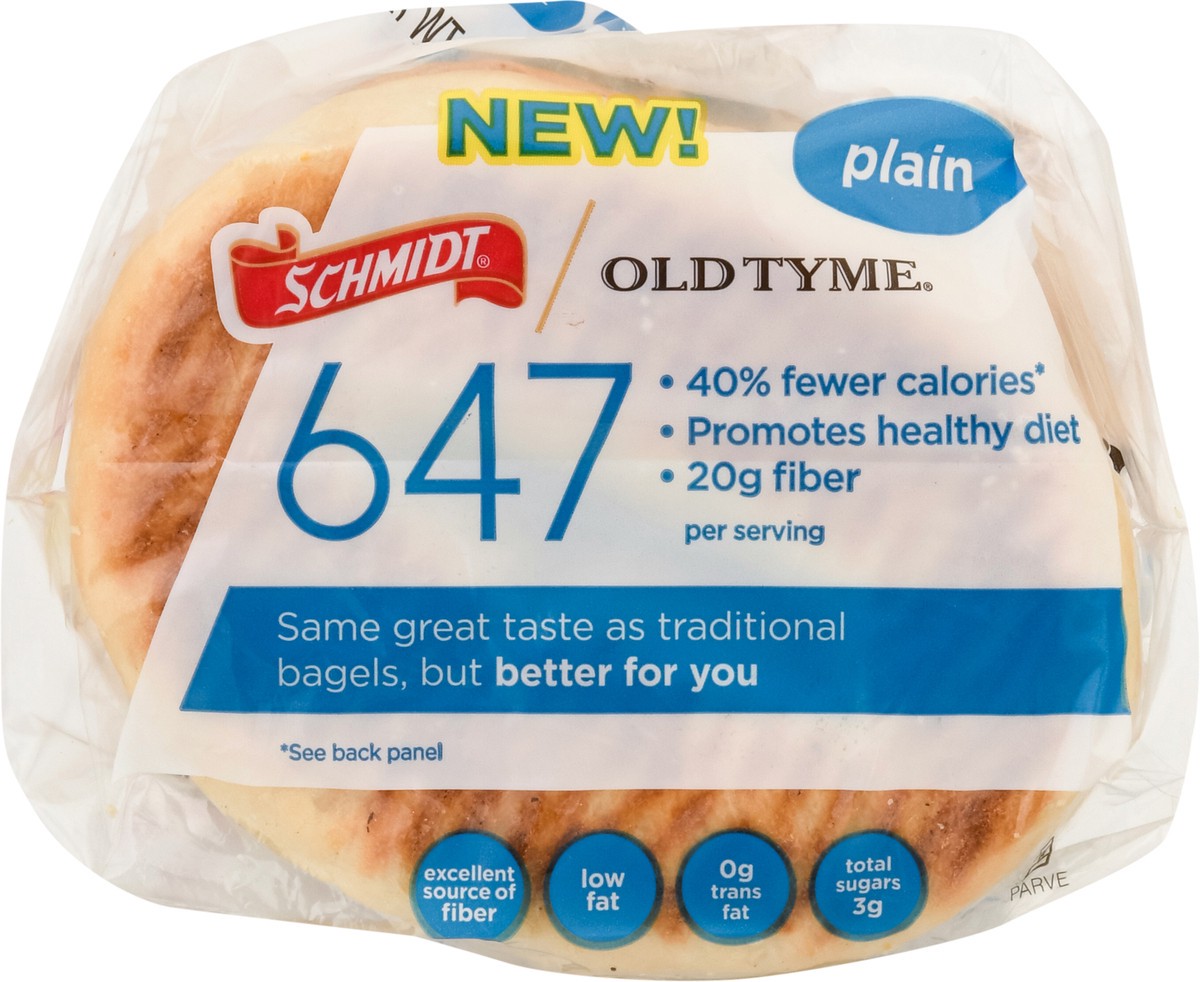 slide 13 of 13, Schmidt's Old Tyme 647 Plain Bagels 19 oz, 19 oz