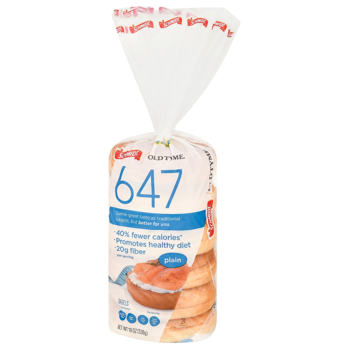 slide 7 of 13, Schmidt's Old Tyme 647 Plain Bagels 19 oz, 19 oz
