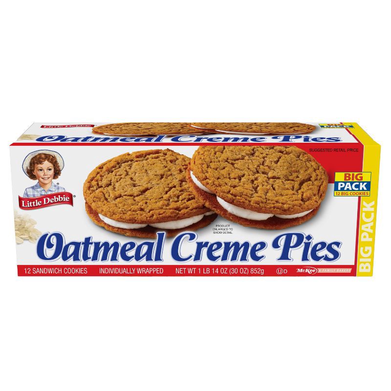 slide 2 of 4, Little Debbie Oatmeal Crème Pies - 31.78oz/12pk, 31.78 oz, 12 ct