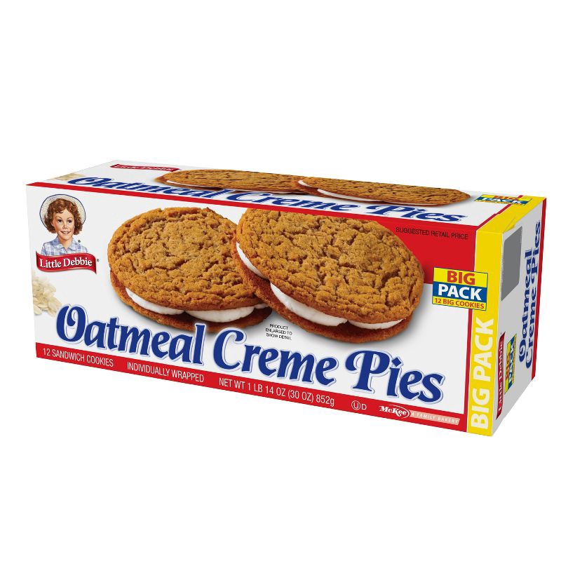 slide 3 of 4, Little Debbie Oatmeal Crème Pies - 31.78oz/12pk, 31.78 oz, 12 ct