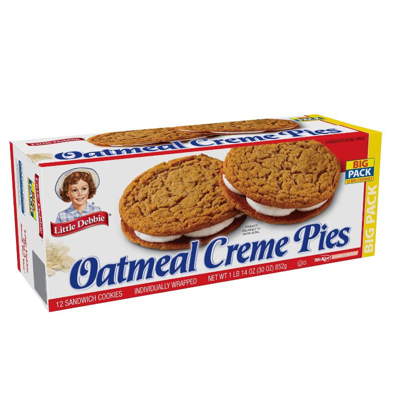 slide 1 of 4, Little Debbie Oatmeal Crème Pies - 31.78oz/12pk, 31.78 oz, 12 ct