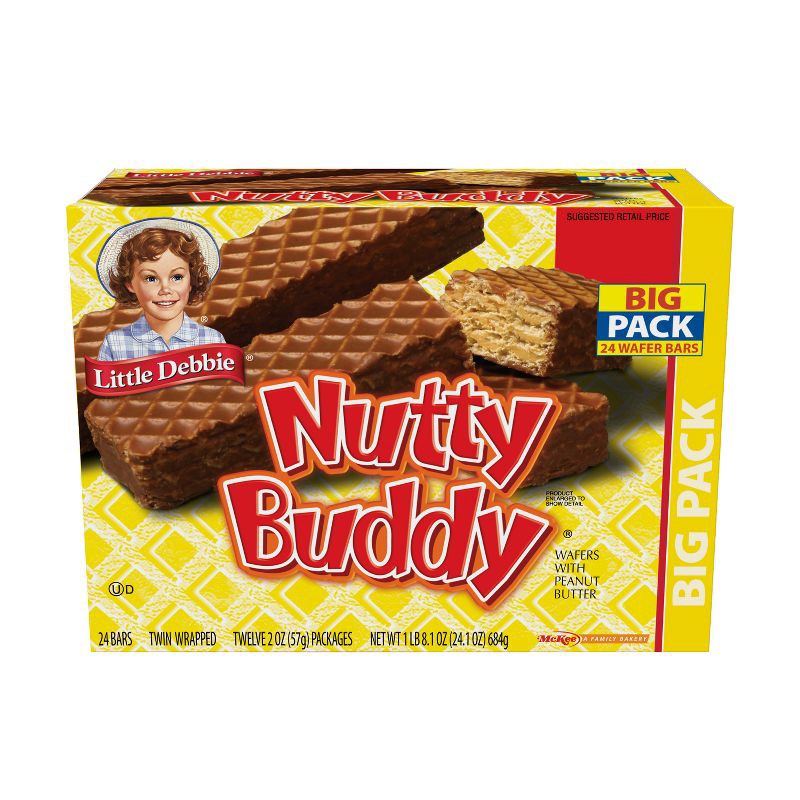 slide 2 of 4, Little Debbie Peanut Butter Nutty Bar - 24.1oz/24ct, 24.1 oz, 24 ct