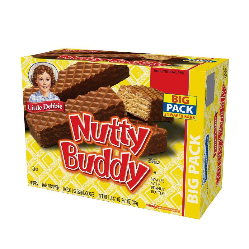slide 3 of 4, Little Debbie Peanut Butter Nutty Bar - 24.1oz/24ct, 24.1 oz, 24 ct