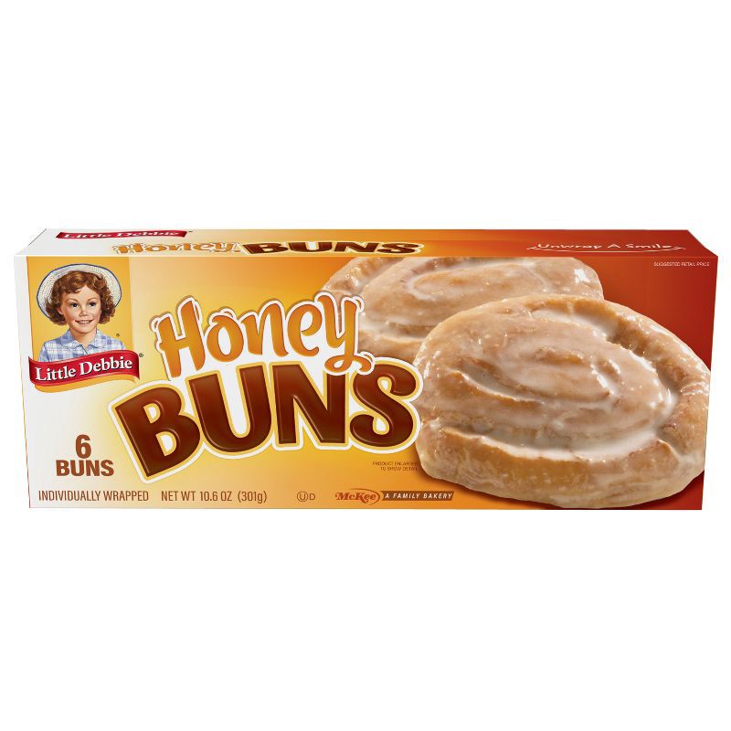 slide 2 of 4, Little Debbie Honey Buns Breakfast Pastries - 6ct/10.6oz, 6 ct; 10.6 oz