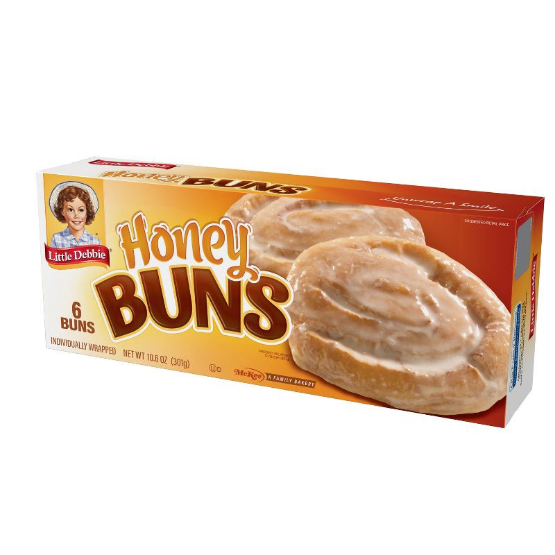 slide 3 of 4, Little Debbie Honey Buns Breakfast Pastries - 6ct/10.6oz, 6 ct; 10.6 oz