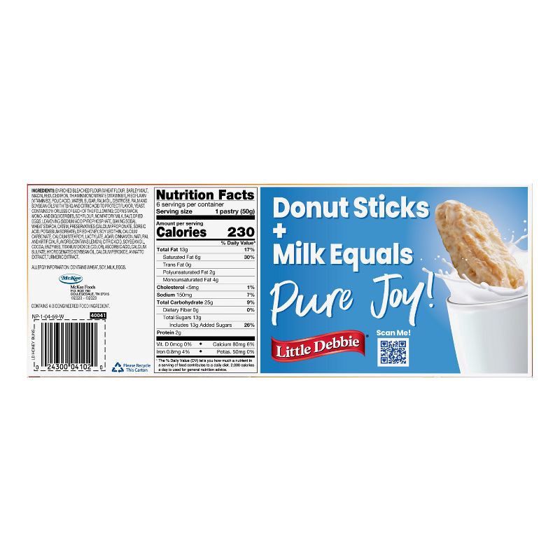 slide 4 of 4, Little Debbie Honey Buns Breakfast Pastries - 6ct/10.6oz, 6 ct; 10.6 oz