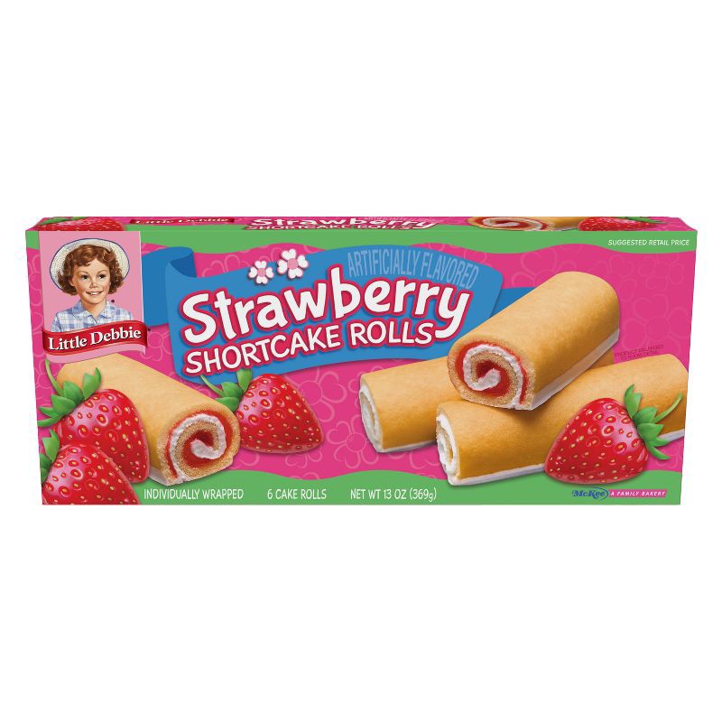 slide 2 of 4, Little Debbie Strawberry Shortcake Rolls - 13oz/6ct, 6 ct; 13 oz