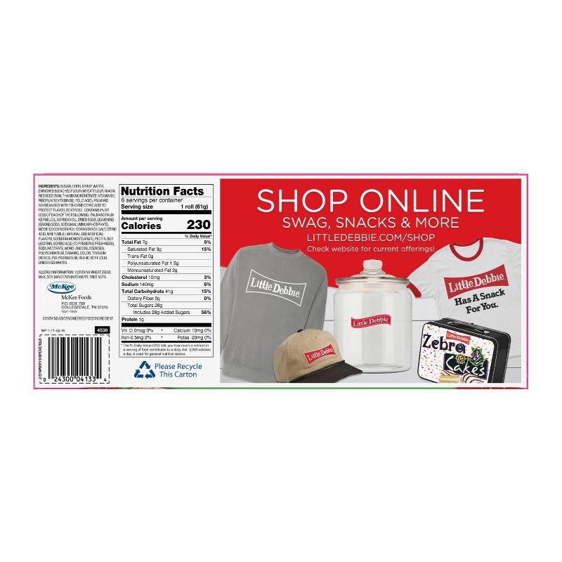 slide 4 of 4, Little Debbie Strawberry Shortcake Rolls - 13oz/6ct, 6 ct; 13 oz