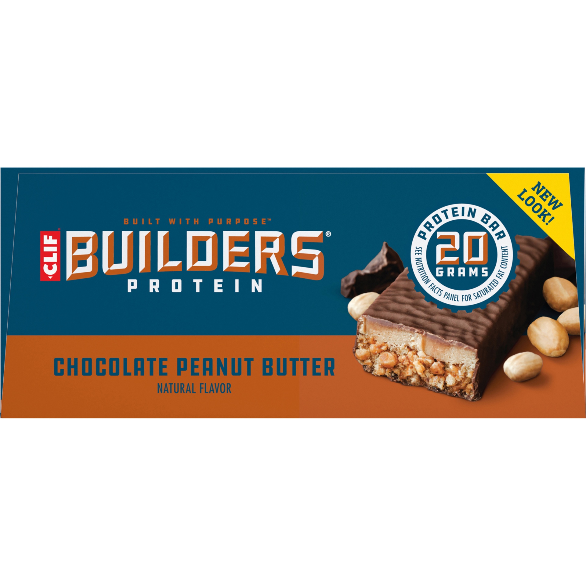 slide 15 of 15, CLIF Builder's Chocolate Peanut Butter Bars, 6 ct; 2.4 oz