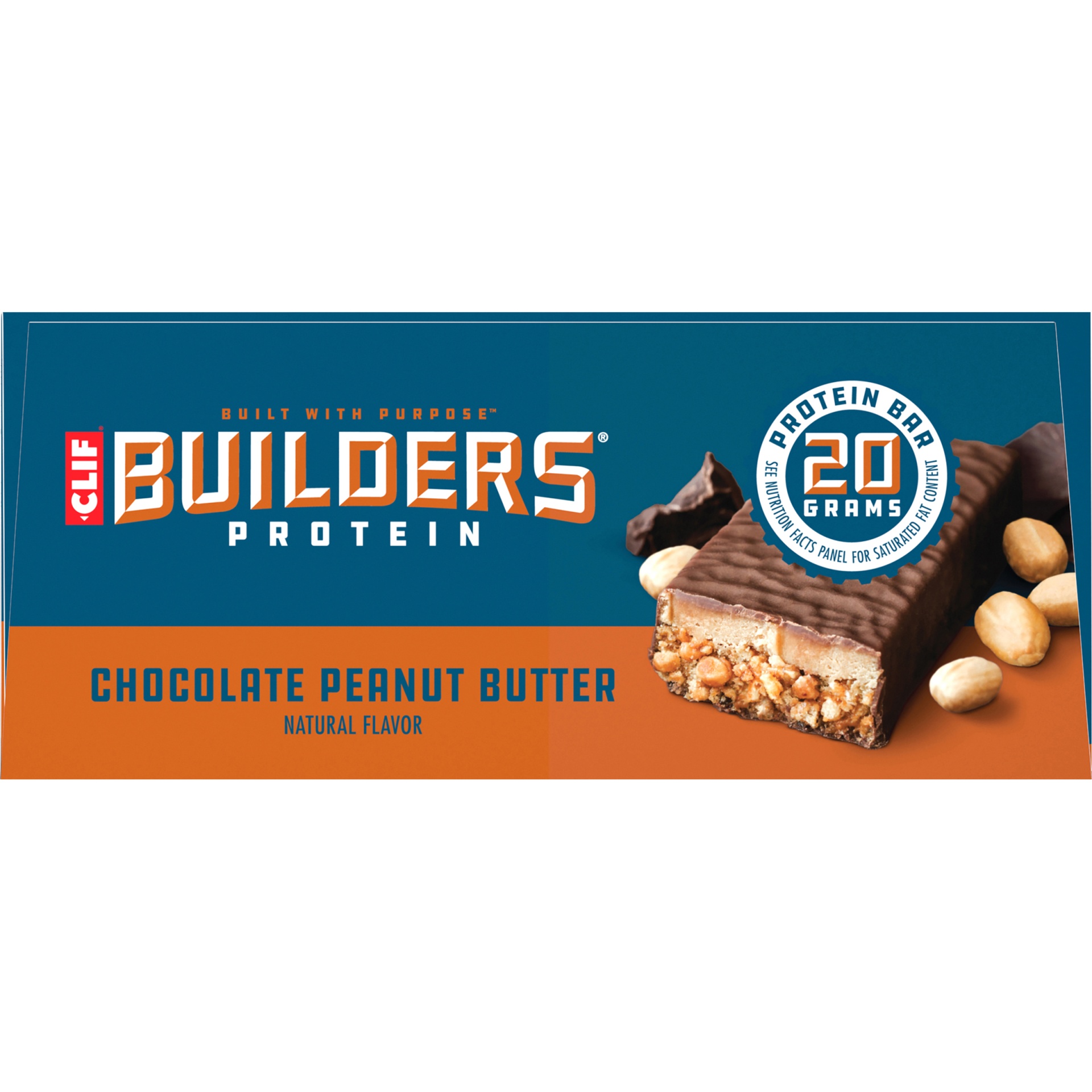 slide 13 of 15, CLIF Builder's Chocolate Peanut Butter Bars, 6 ct; 2.4 oz
