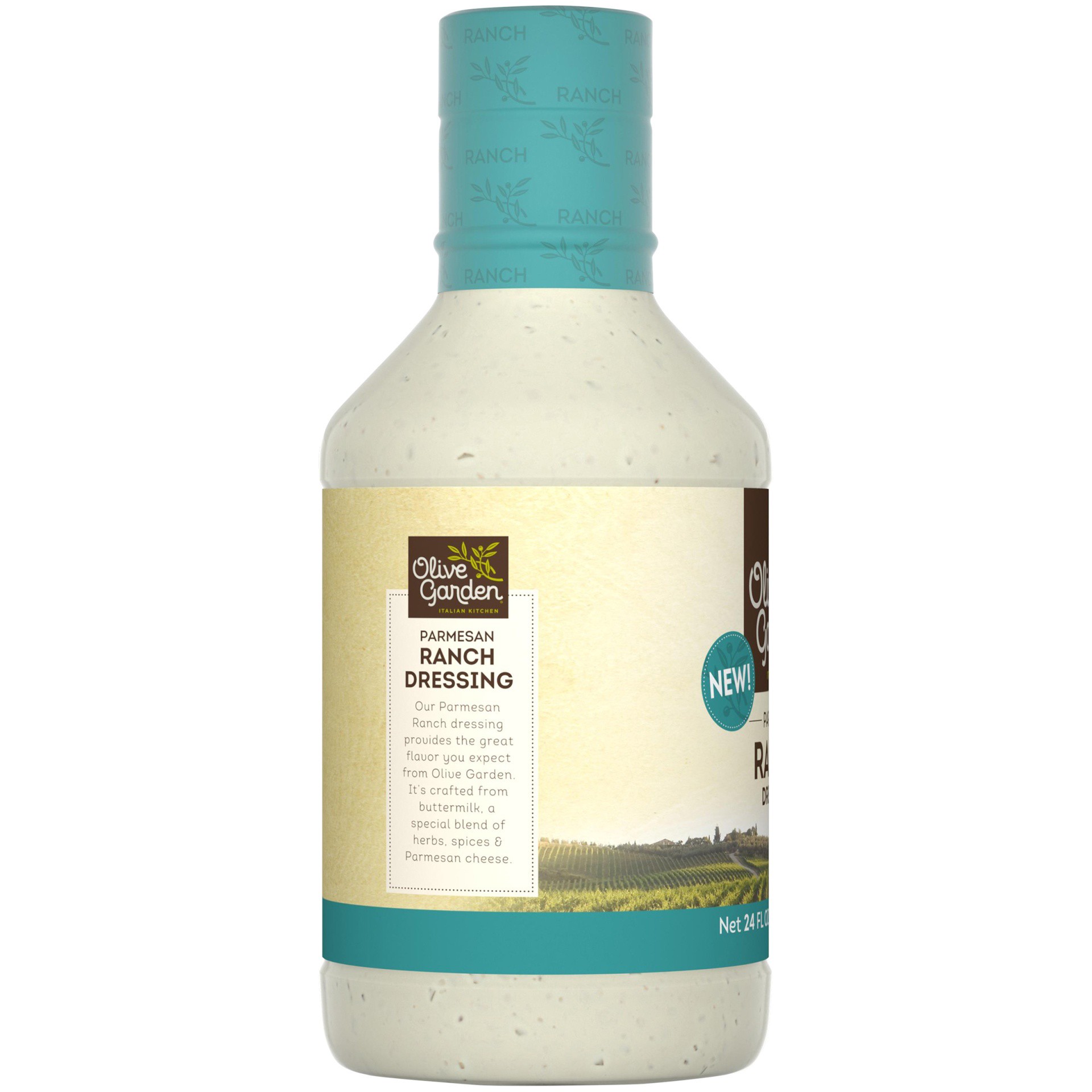 slide 5 of 6, Olive Garden Italian Kitchen Parmesan Ranch Dressing, 24 fl oz