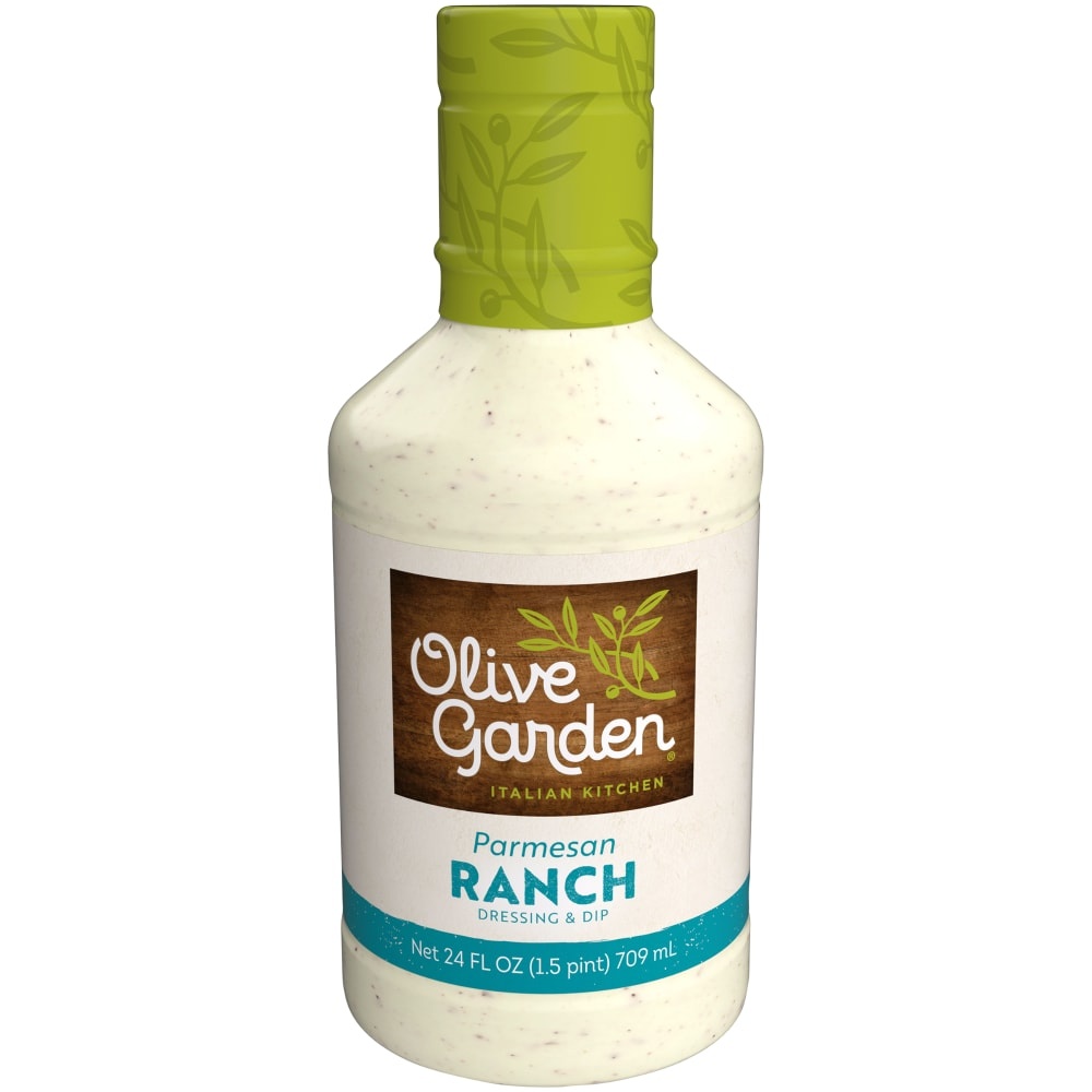 slide 1 of 6, Olive Garden Italian Kitchen Parmesan Ranch Dressing, 24 fl oz