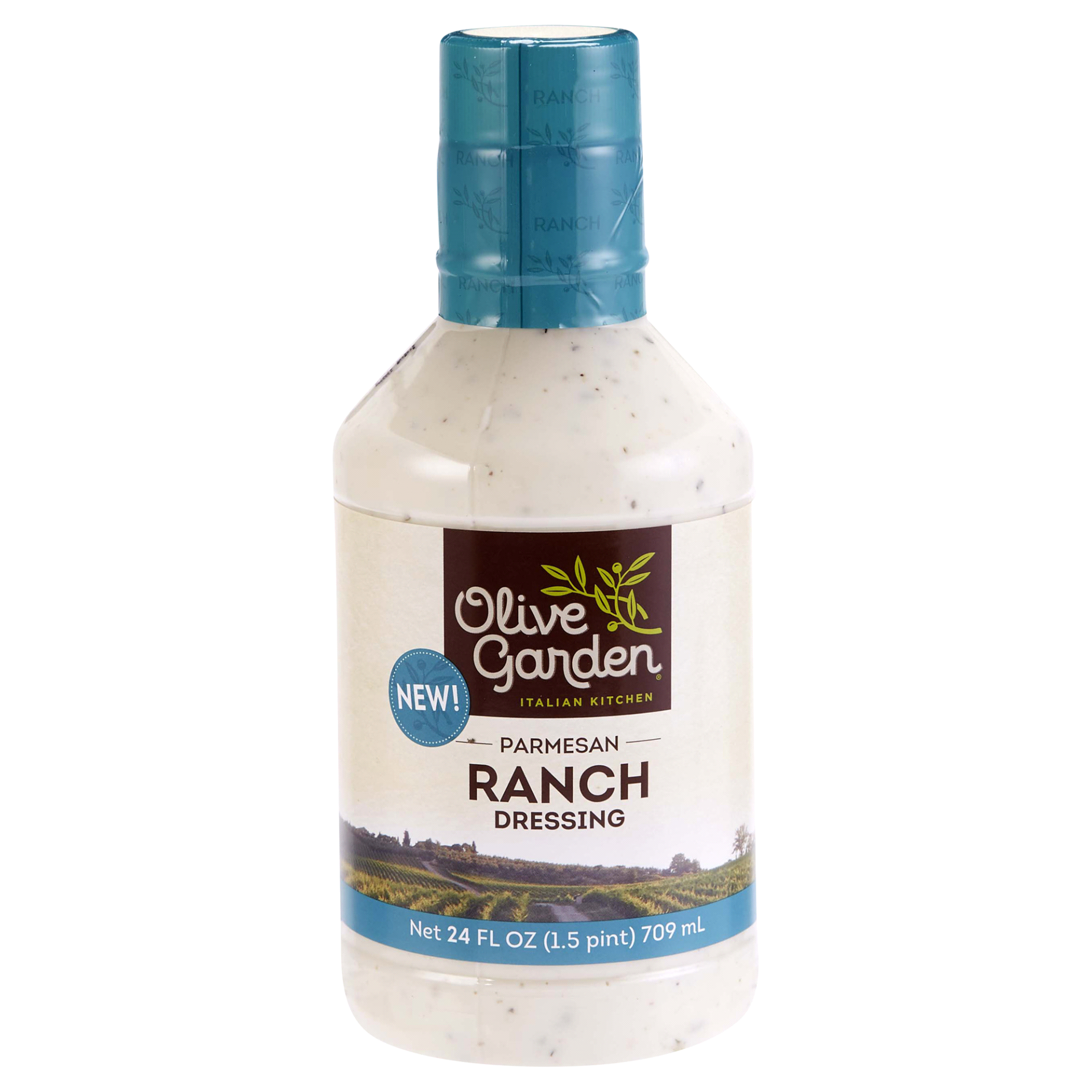 slide 1 of 6, Olive Garden Italian Kitchen Parmesan Ranch Dressing, 24 fl oz