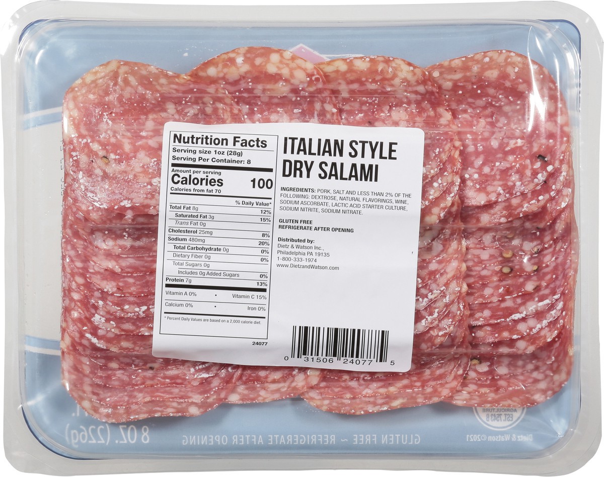 slide 9 of 14, Dietz & Watson Italian Style Dry Salami 8 oz, 8 oz