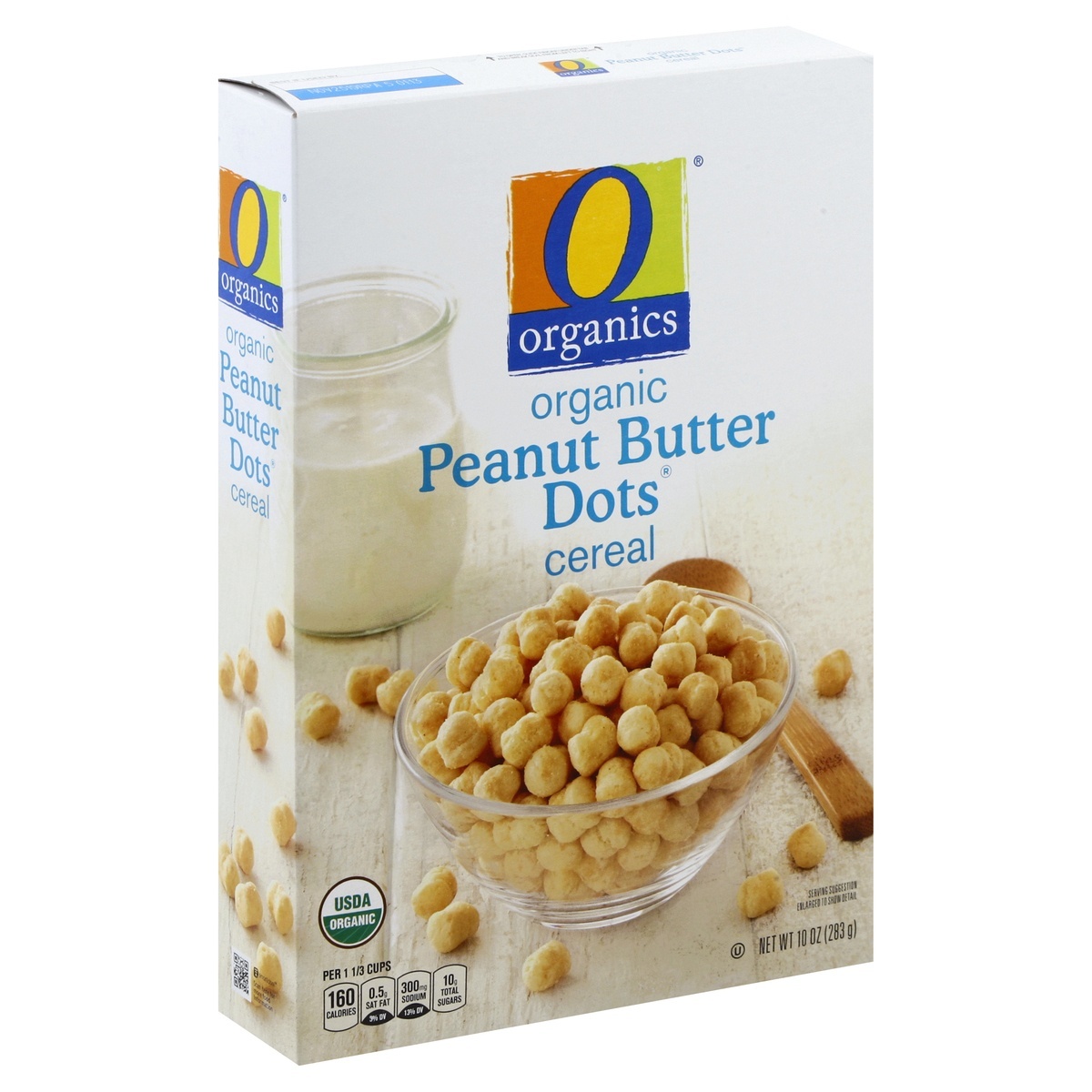 slide 1 of 4, O Orgnc Cereal Peanut Butter Dots, 