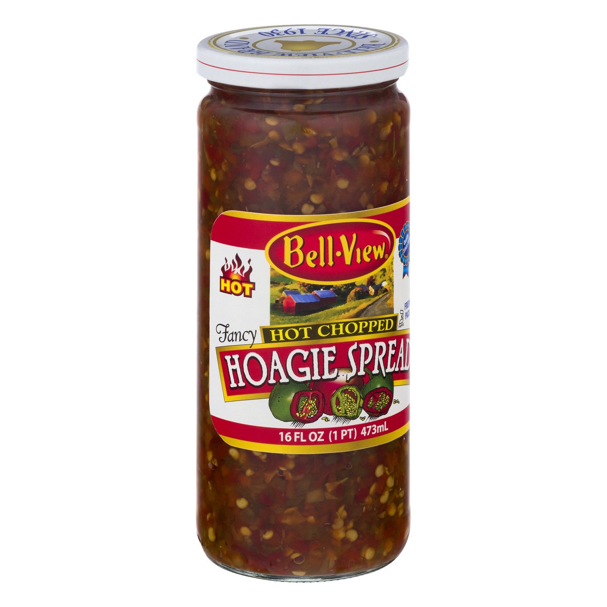 slide 2 of 9, Bell-View Hot Chopped Fresh Pack Hoagie Spread 16 oz, 16 oz