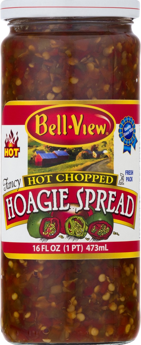 slide 9 of 9, Bell-View Hot Chopped Fresh Pack Hoagie Spread 16 oz, 16 oz