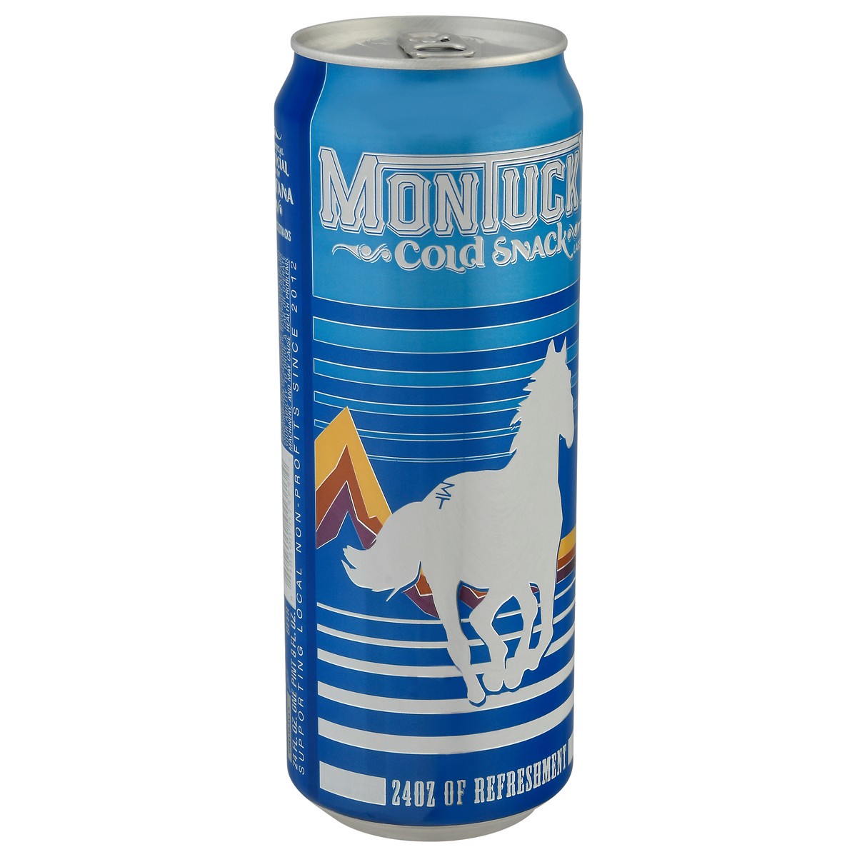 slide 4 of 9, Montucky Cold Snacks Lager 24oz Can, 24 fl oz