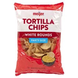 Meijer Family Size White Tortilla Chips - 18 oz