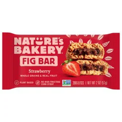 Nature's Bakery Strawberry Whole Wheat Fig Bar, Snack Bar- 2 oz