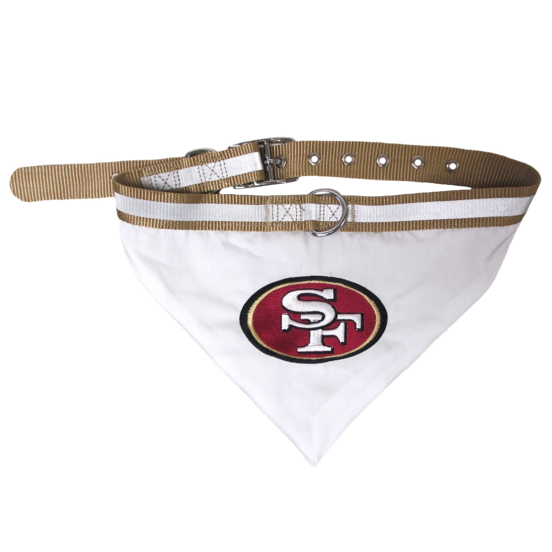 slide 1 of 1, Pets First San Francisco 49ers Collar Bandana, LG