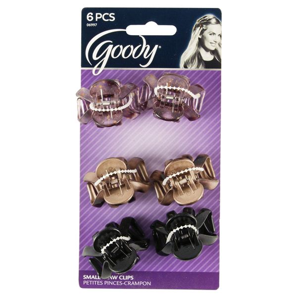 slide 1 of 1, Goody Classics Small Claw Clips, 6 ct