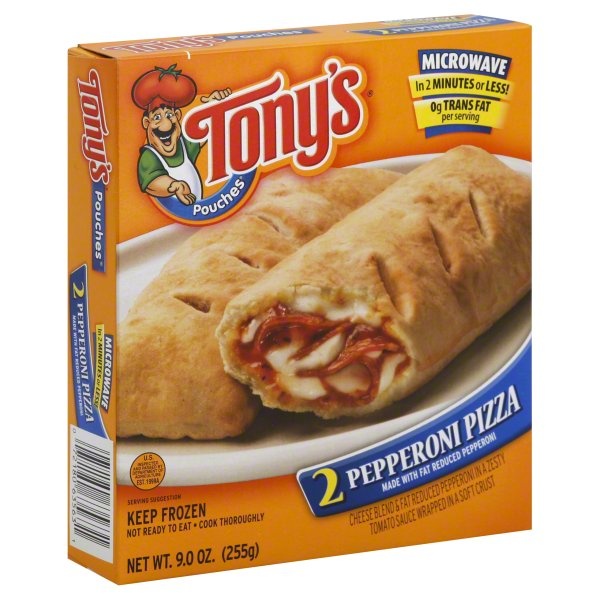 slide 1 of 4, Tony's Pepperoni Pouches, 2 ct; 9 oz