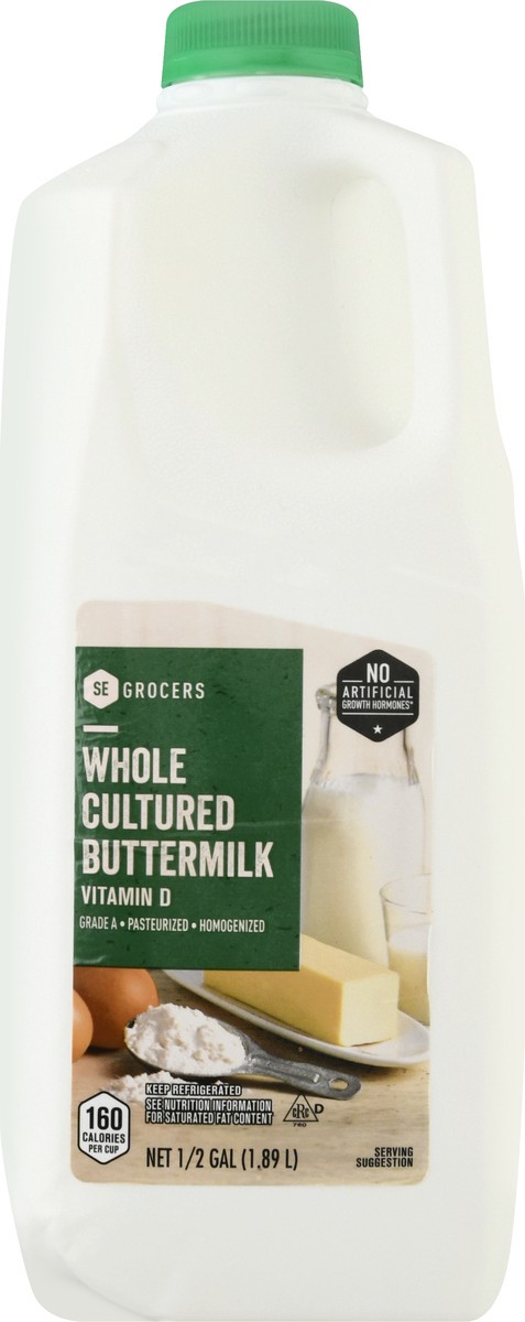 slide 1 of 13, SE Grocers Whole Buttermilk, 64 oz