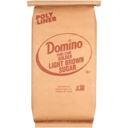 Domino Pure Cane Golden Light Brown Sugar - 25 lb