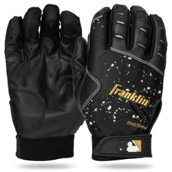 Franklin MLB Youth Large Black/Black 2nd Skinz Batting Glove