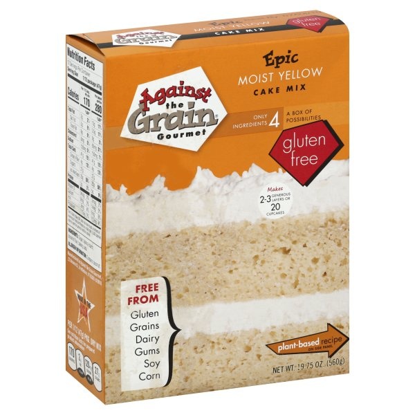 slide 1 of 1, Against the Grain Yellow Cake Mix, 19 oz