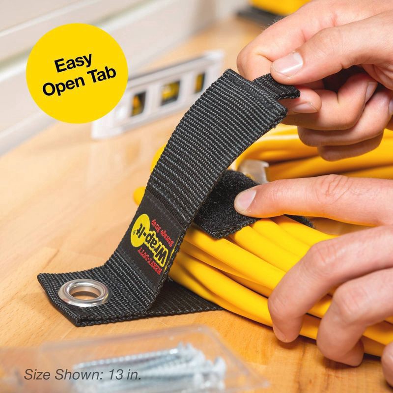 slide 7 of 10, Wrap-It Heavy Duty Storage Straps 17" 2pk, 2 ct
