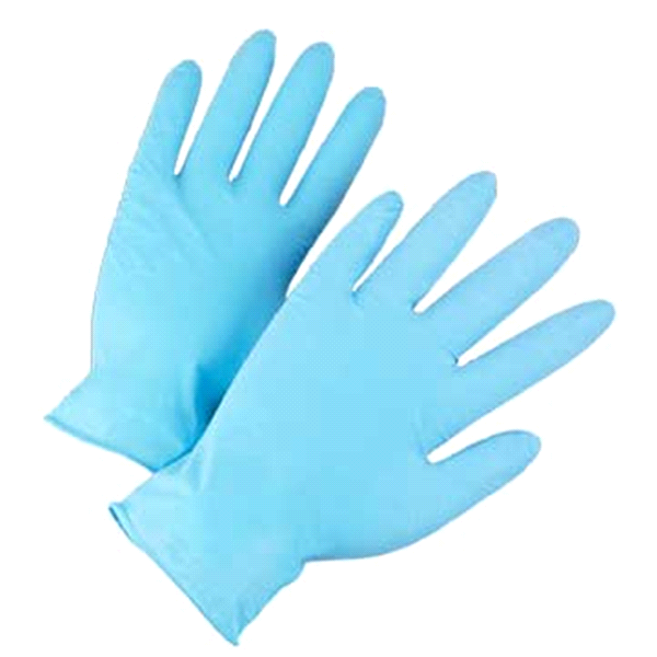 slide 1 of 1, West Chester Protective Gear Box Powder Nitrile Disposable Gloves, Blue, Large, 1 ct