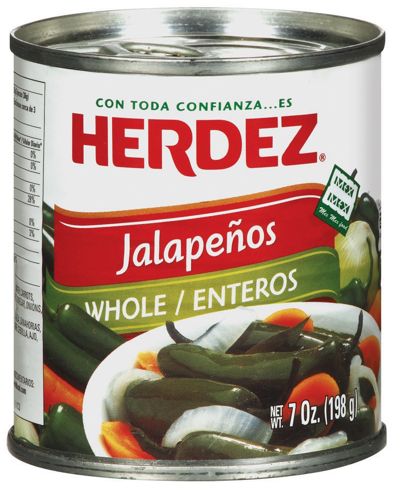 slide 1 of 1, Herdez Whole Jalapeno Peppers, 7 oz