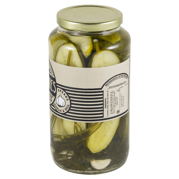 slide 12 of 13, McClure's Garlic and Dill Spear Pickles, 32 oz