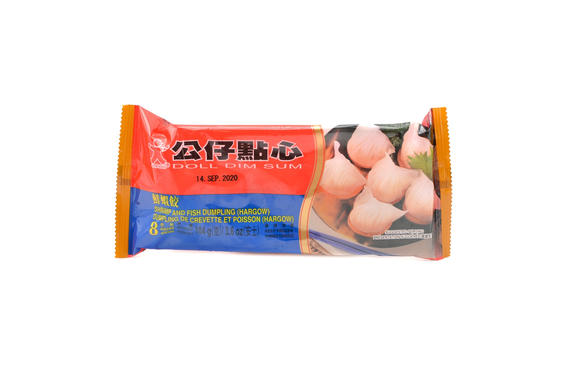 slide 1 of 1, Doll Dumpling-shrimp(Hargow), 3.7 oz