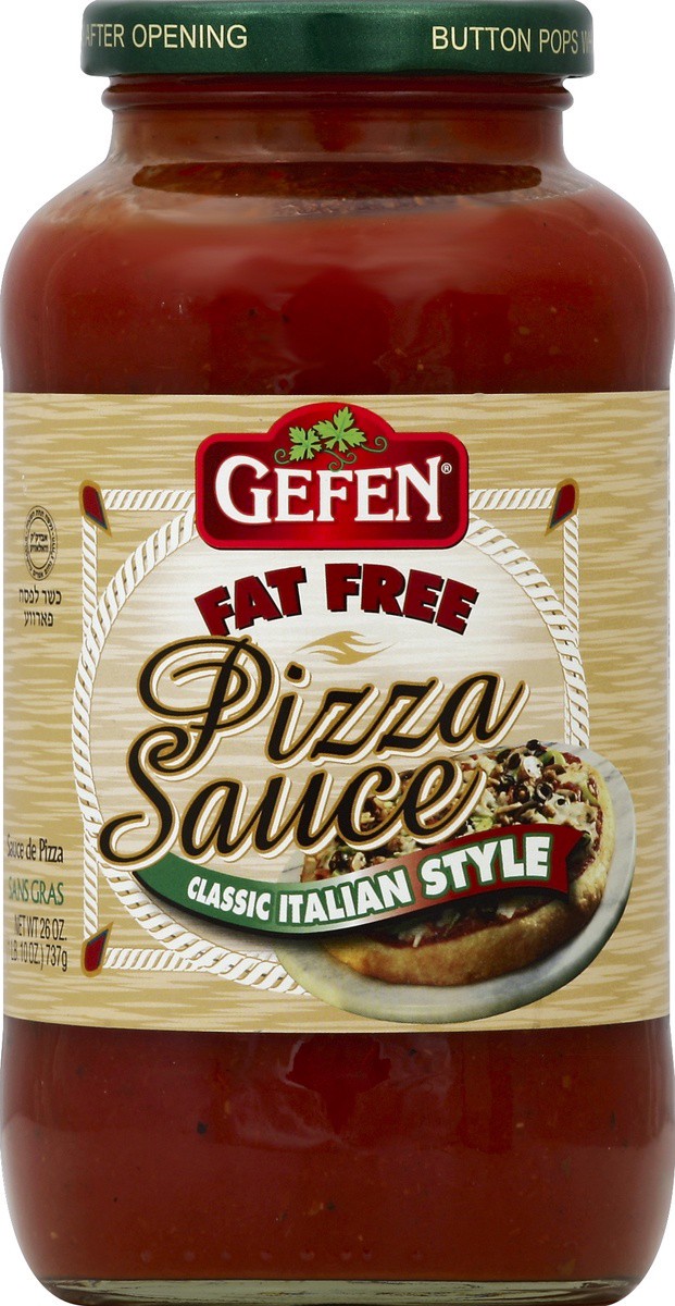 slide 2 of 2, Gefen Fat Free Pizza Sauce, 26 oz