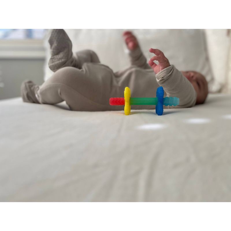 slide 9 of 11, Itzy Ritzy Teensy Tubes Rattle - Blue and Red, 1 ct