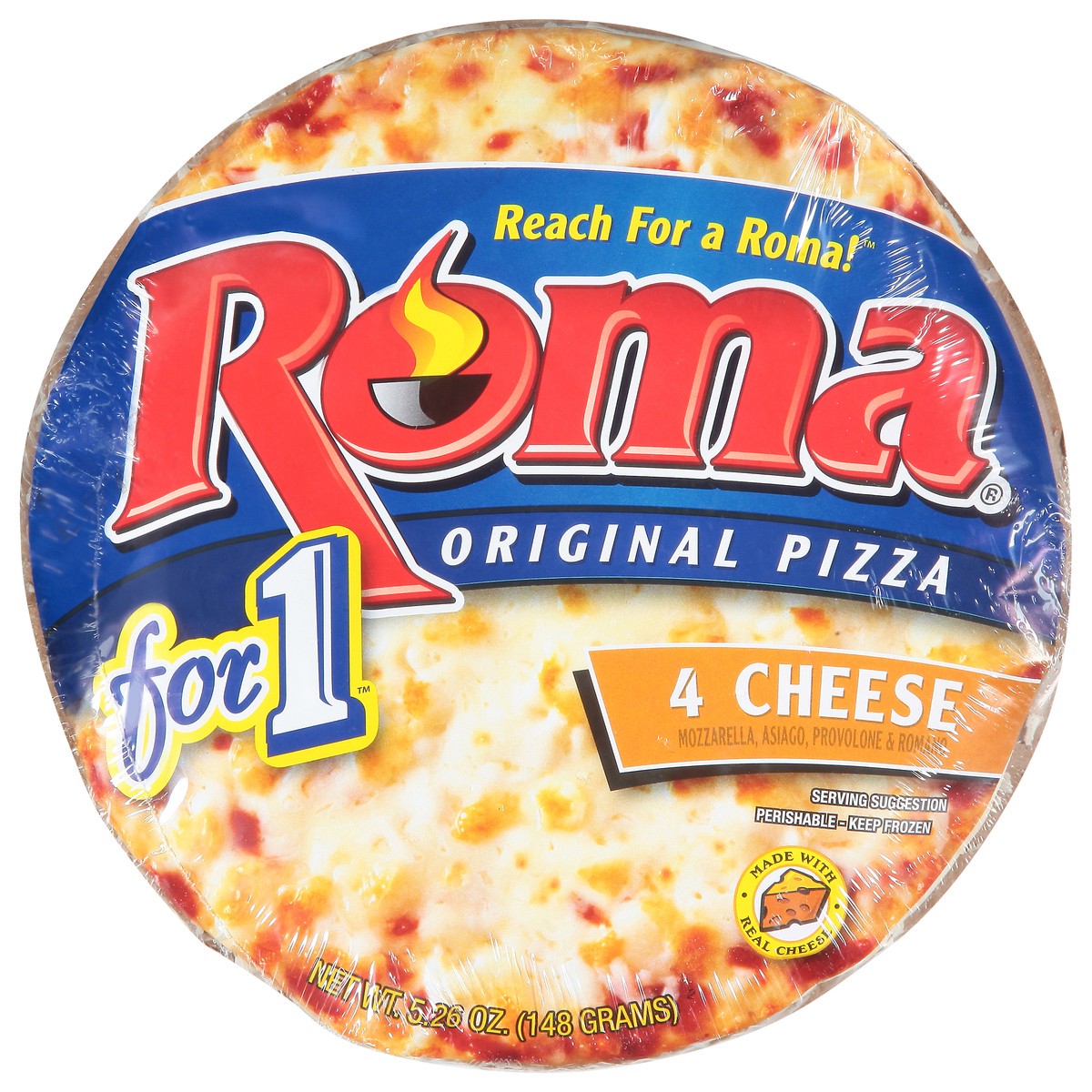 slide 1 of 13, Roma 4 Cheese Pizza 5.26 oz, 5.26 oz