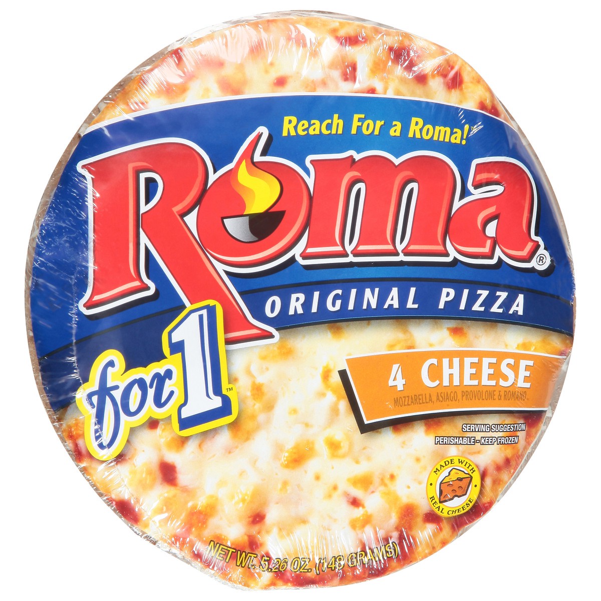 slide 9 of 13, Roma 4 Cheese Pizza 5.26 oz, 5.26 oz