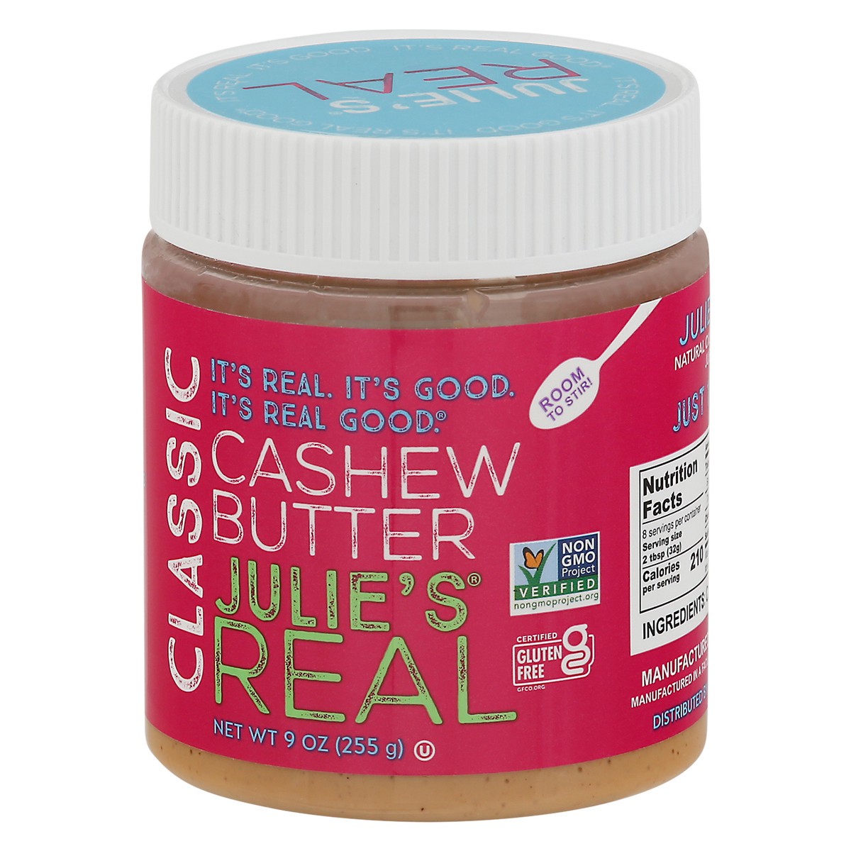 slide 3 of 9, Julie's Real Cashew Butter, Classic, 9 oz